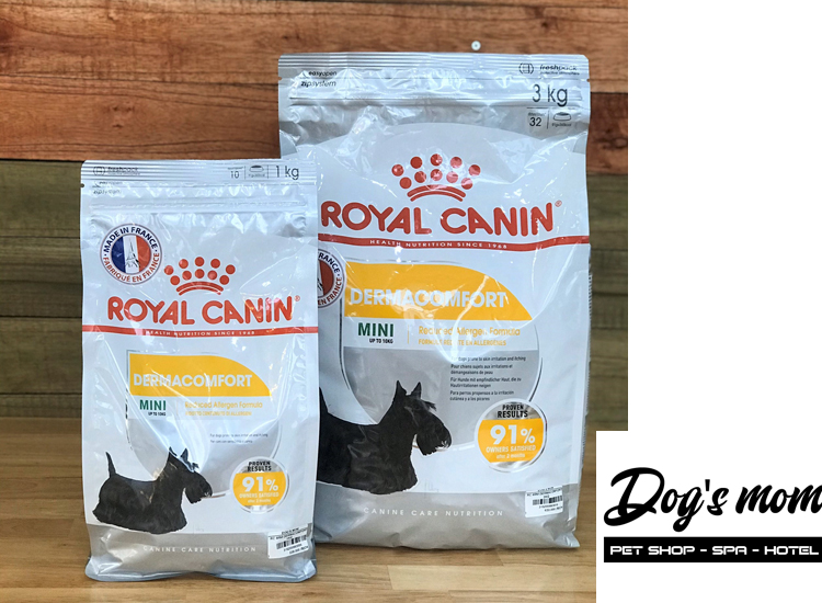 Thức ăn khô dạng Hạt cho Chó Royal Canin Mini Dermacomfort 3kg