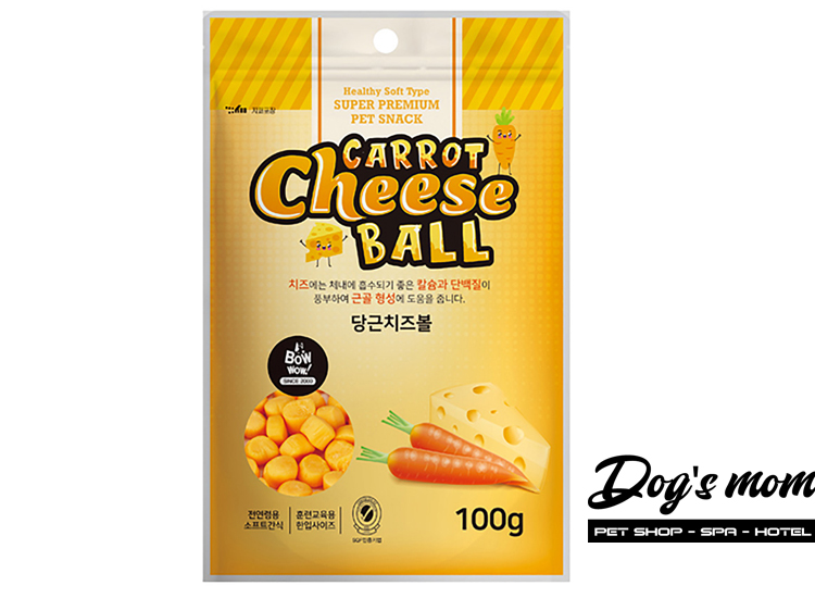 Bow Wow Carrot Cheese Ball vị Cà Rốt Phô Mai 100g