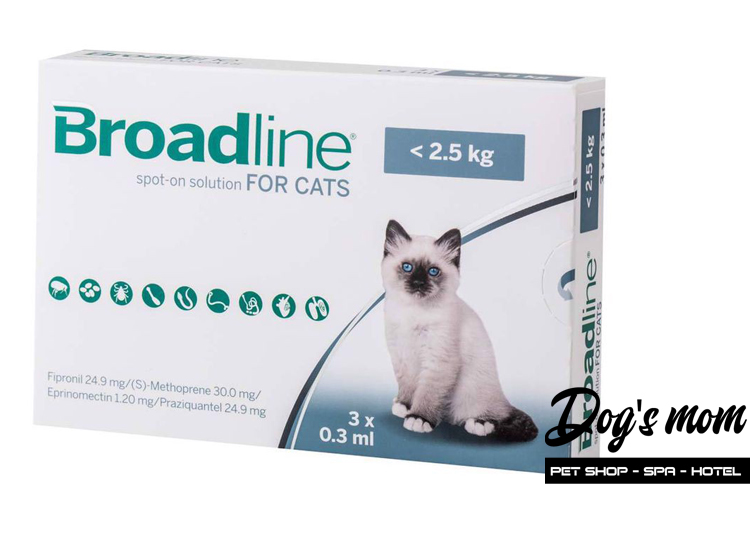 Nhỏ Gáy Broadline for Cat <2,5kg trị Nội , Ngoại ký sinh trùng
