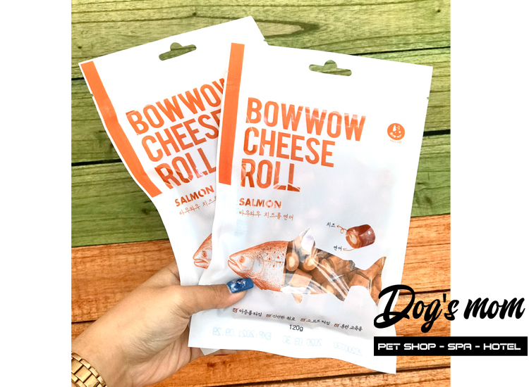 Bow Wow Cheese Roll Salmon vị Cá Phô Mai 120g