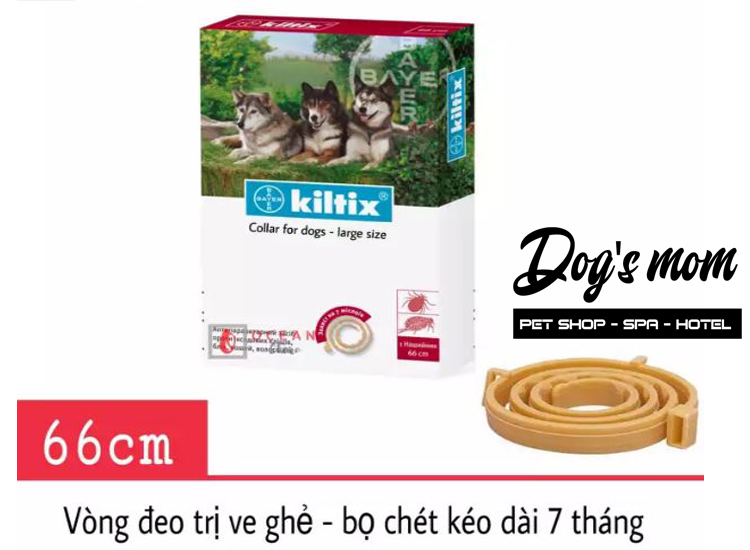 Vòng cổ phòng Ve, Rận Kiltix Bayer size L >20kg 