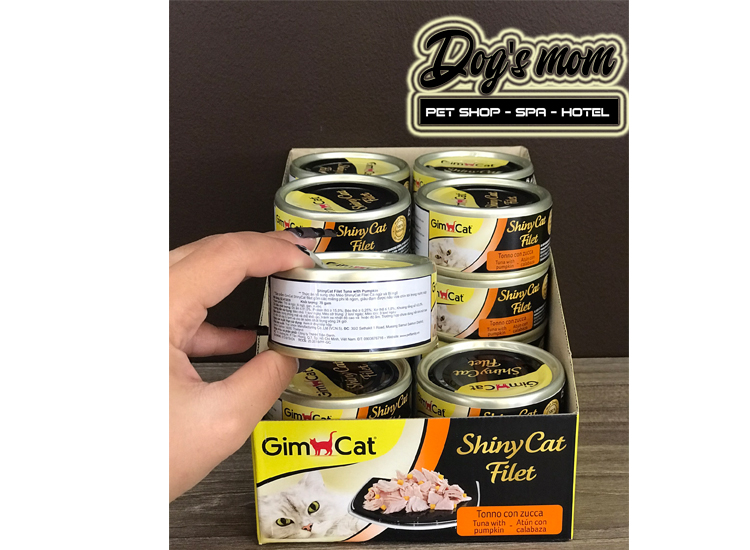 Pate Gimcat Shiny Cat Filet 70g - Cá Ngừ và Bí Đỏ