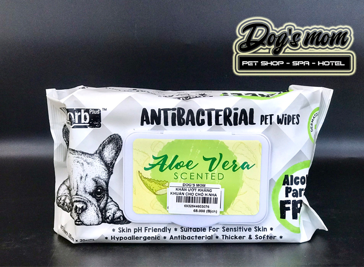 Khăn Giấy Ướt Kháng Khuẩn Antibacterial Pet Wipes - Hương Nha Đam